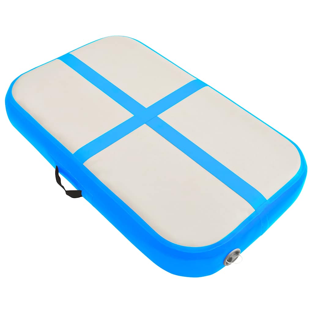 vidaXL Mata gimnastyczna z pompką, 60x100x20 cm, PVC, niebieska