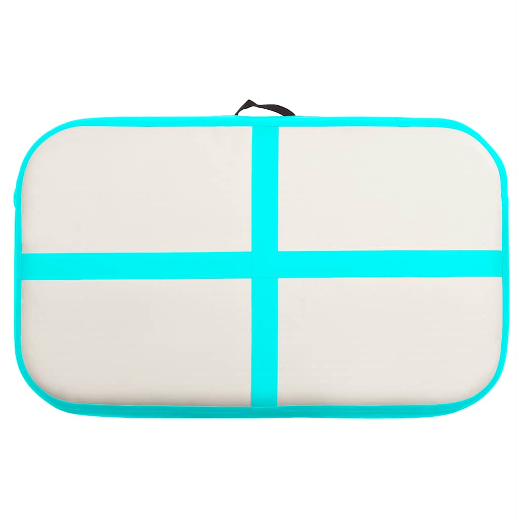 vidaXL Mata gimnastyczna z pompką, 60x100x20 cm, PVC, zielona
