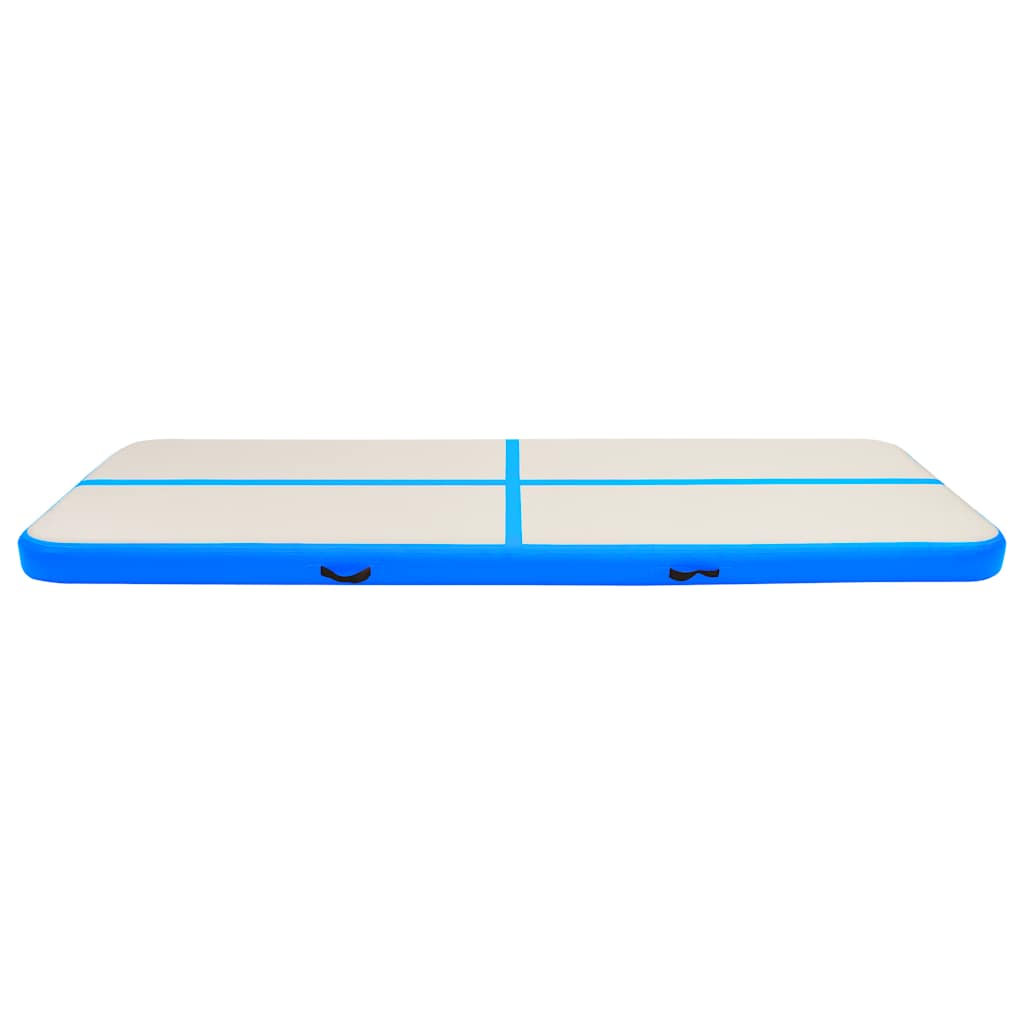 vidaXL Mata gimnastyczna z pompką, 500x100x15 cm, PVC, niebieska
