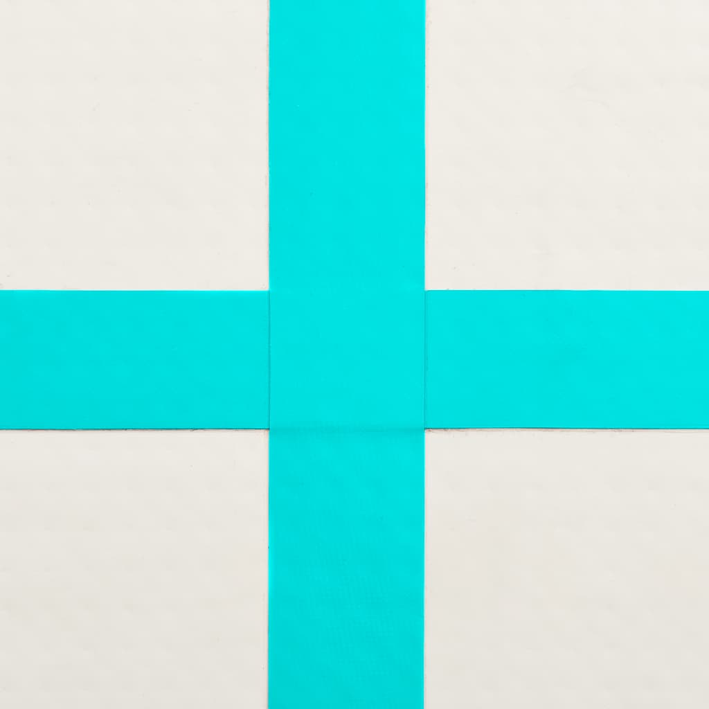 vidaXL Mata gimnastyczna z pompką, 300x100x20 cm, PVC, zielona