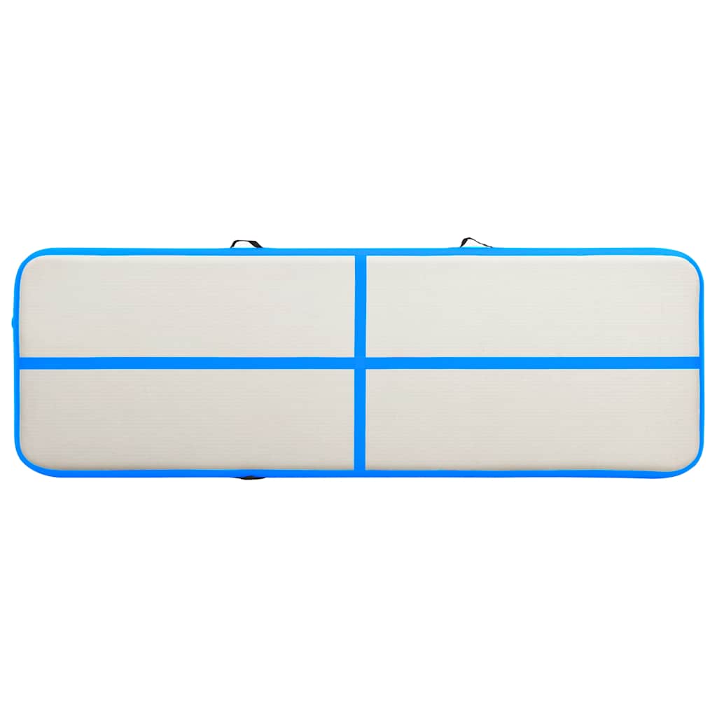 vidaXL Mata gimnastyczna z pompką, 500x100x20 cm, PVC, niebieska