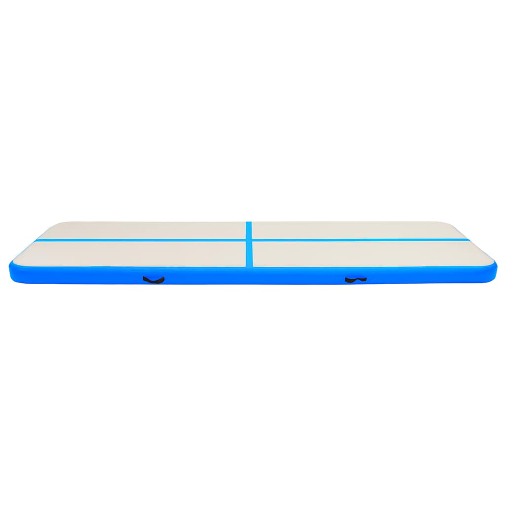 vidaXL Mata gimnastyczna z pompką, 700x100x20 cm, PVC, niebieska