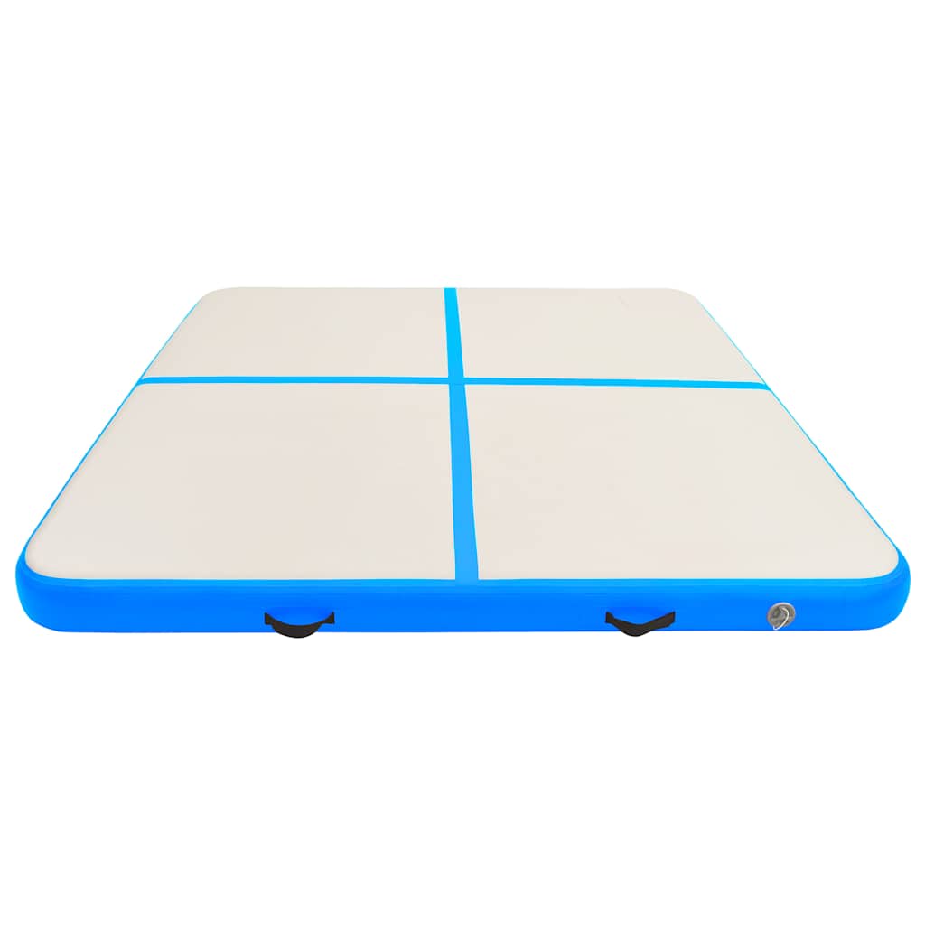 vidaXL Mata gimnastyczna z pompką, 200x100x10 cm, PVC, niebieska