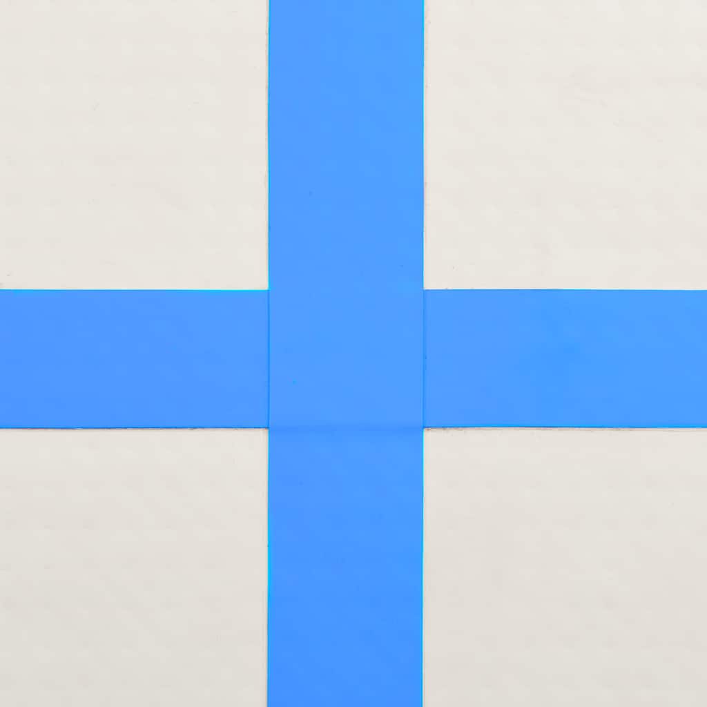 vidaXL Mata gimnastyczna z pompką, 200x200x20 cm, PVC, niebieska