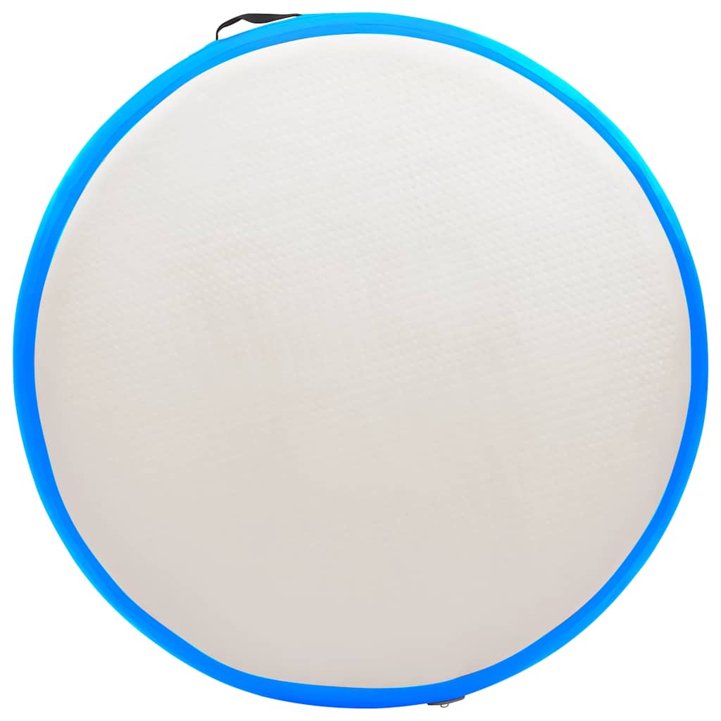 vidaXL Mata gimnastyczna z pompką, 100x100x10 cm, PVC, niebieska
