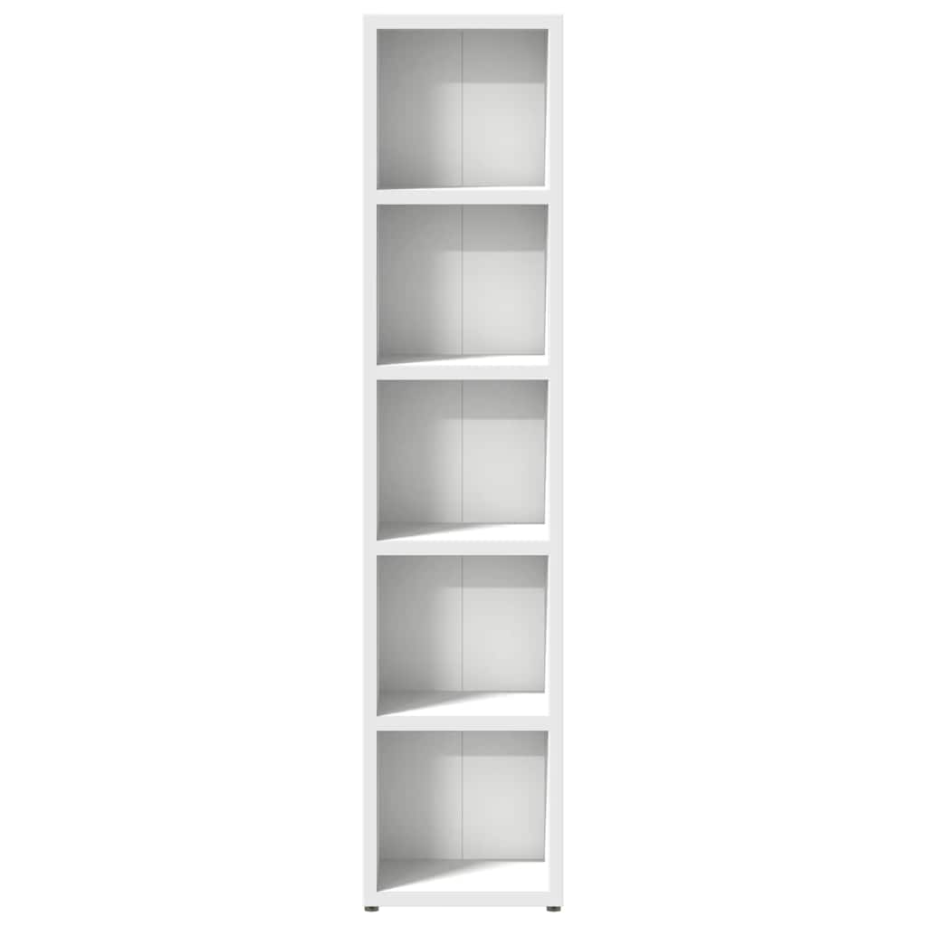 vidaXL Szafki na płyty CD, 2 szt., białe, 21x16x93,5 cm