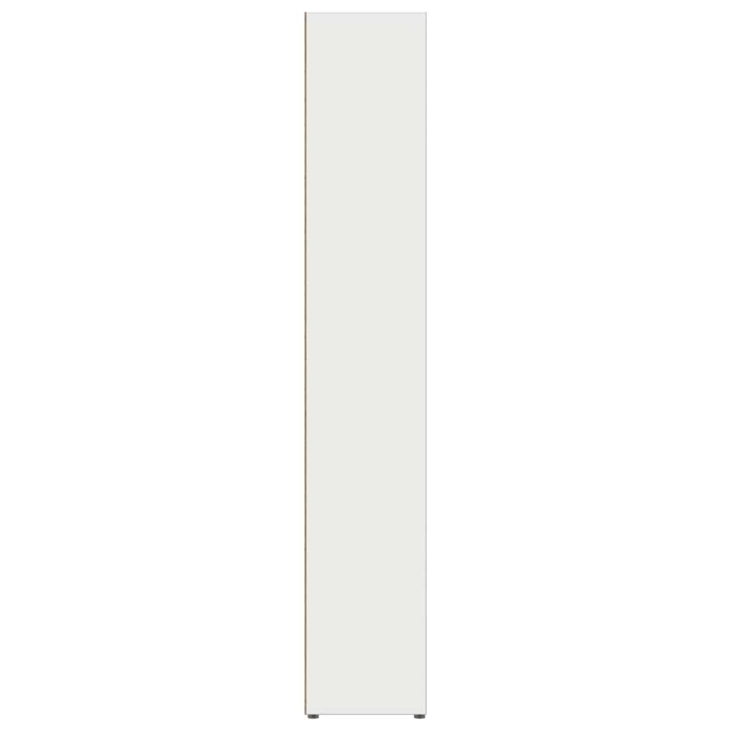 vidaXL Szafki na płyty CD, 2 szt., białe, 21x16x93,5 cm