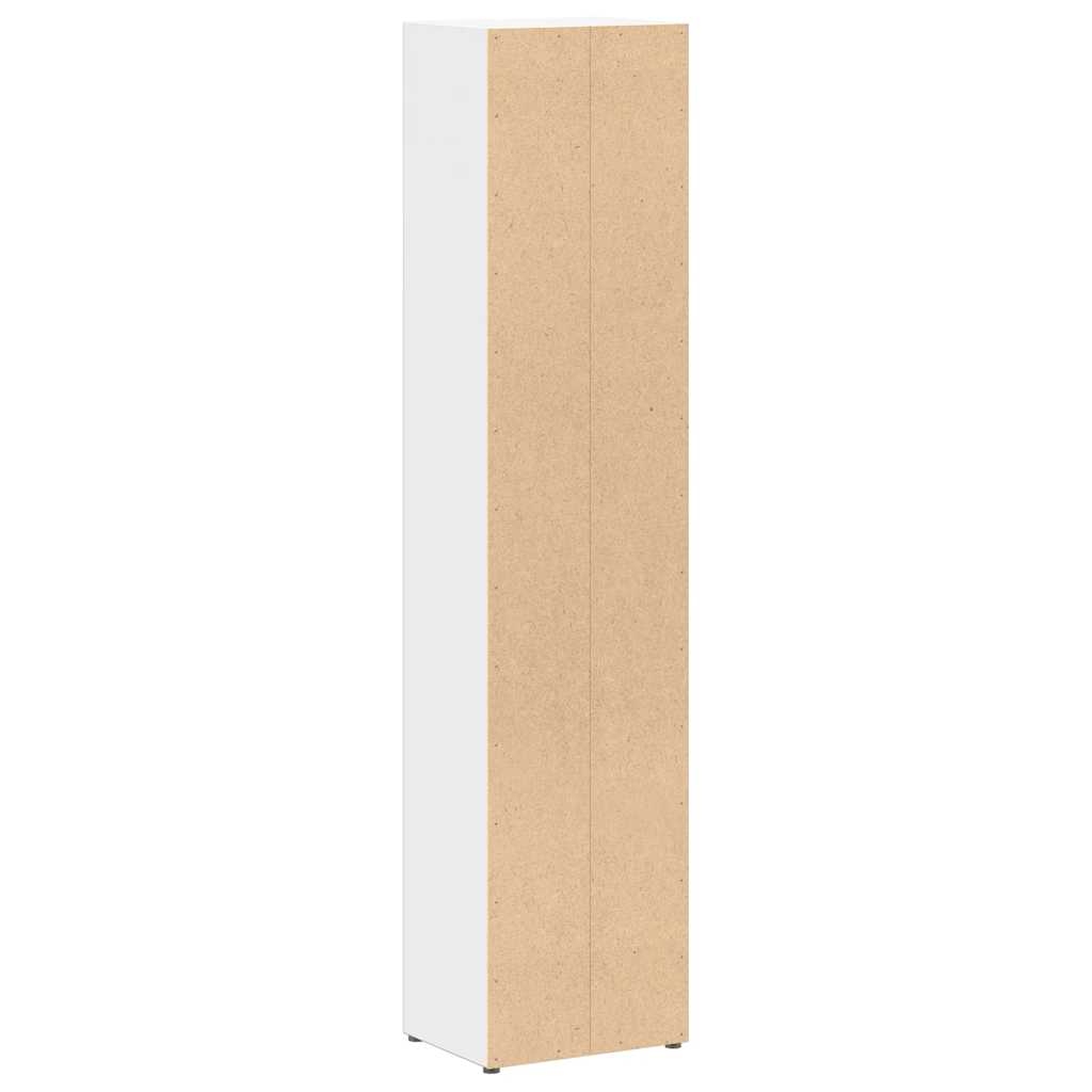 vidaXL Szafki na płyty CD, 2 szt., białe, 21x16x93,5 cm