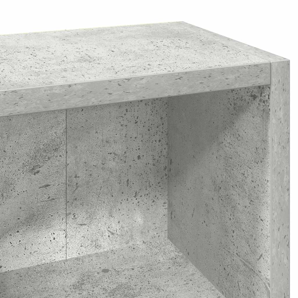 vidaXL Szafki na płyty CD, 2 szt., szarość betonu, 21 x 16 x 93,5 cm