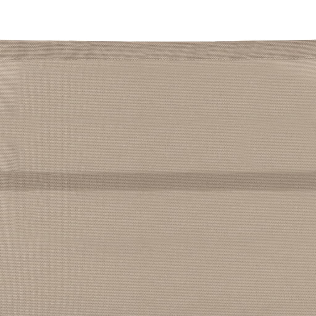 vidaXL Leżak z tworzywa textilene i aluminium, kremowy