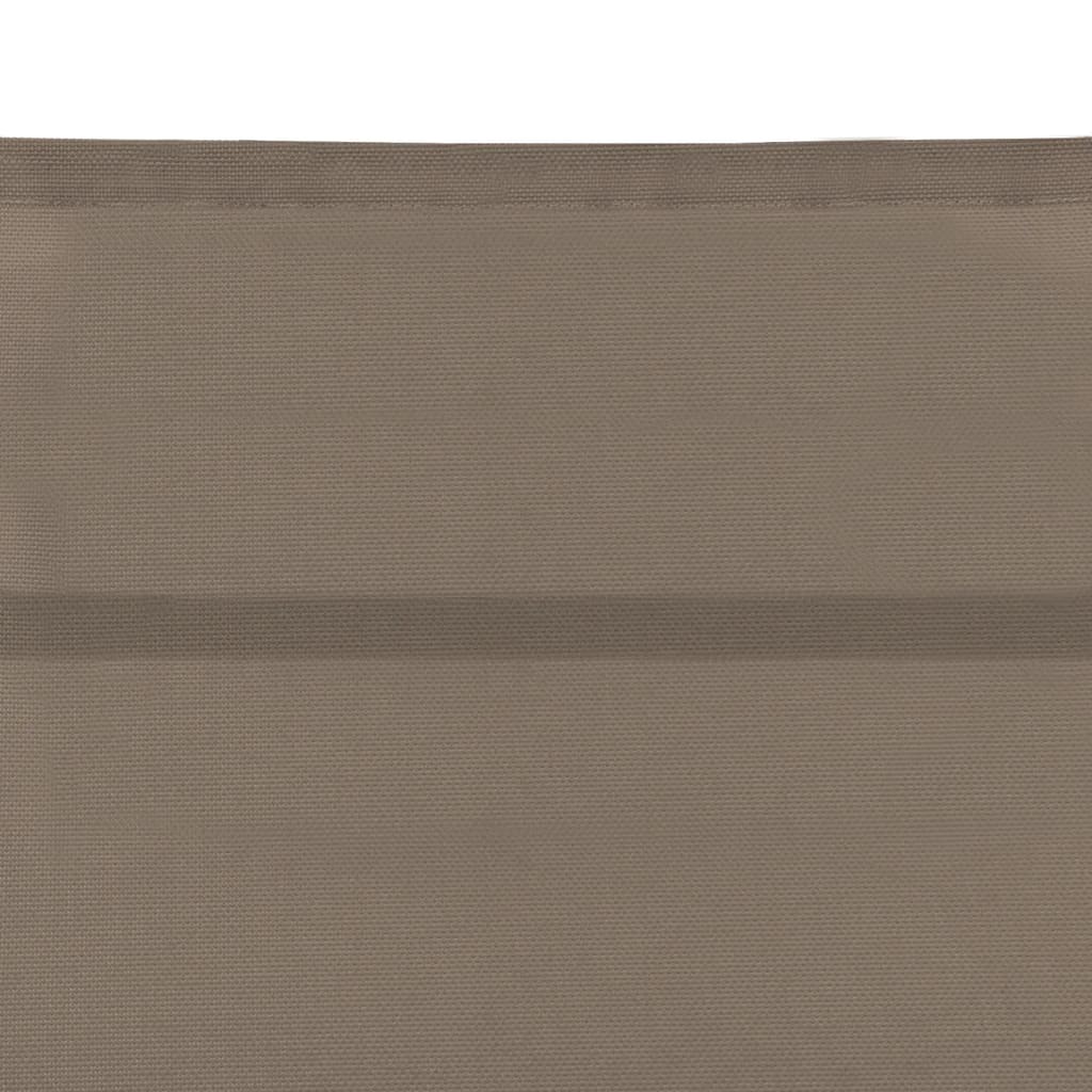 vidaXL Leżak z tworzywa textilene i aluminium, kolor taupe