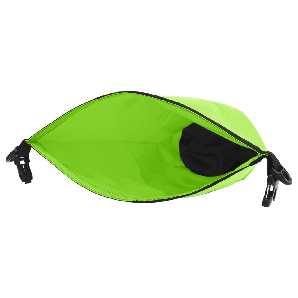 vidaXL Worek wodoszczelny z suwakiem, zielony, 20 L, PVC