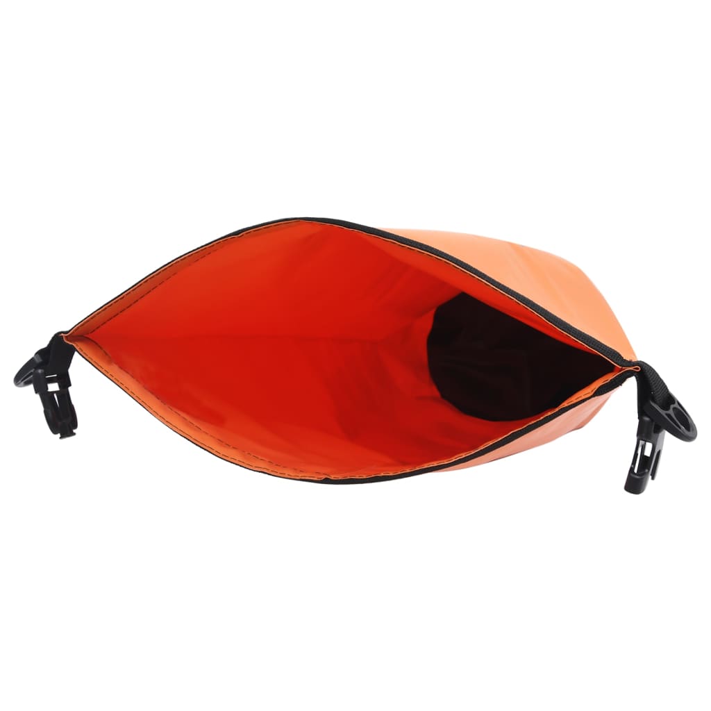 vidaXL Worek wodoszczelny z suwakiem, pomarańczowy, 20 L, PVC