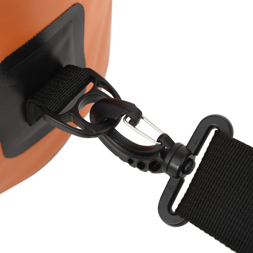 vidaXL Worek wodoszczelny z suwakiem, pomarańczowy, 30 L, PVC
