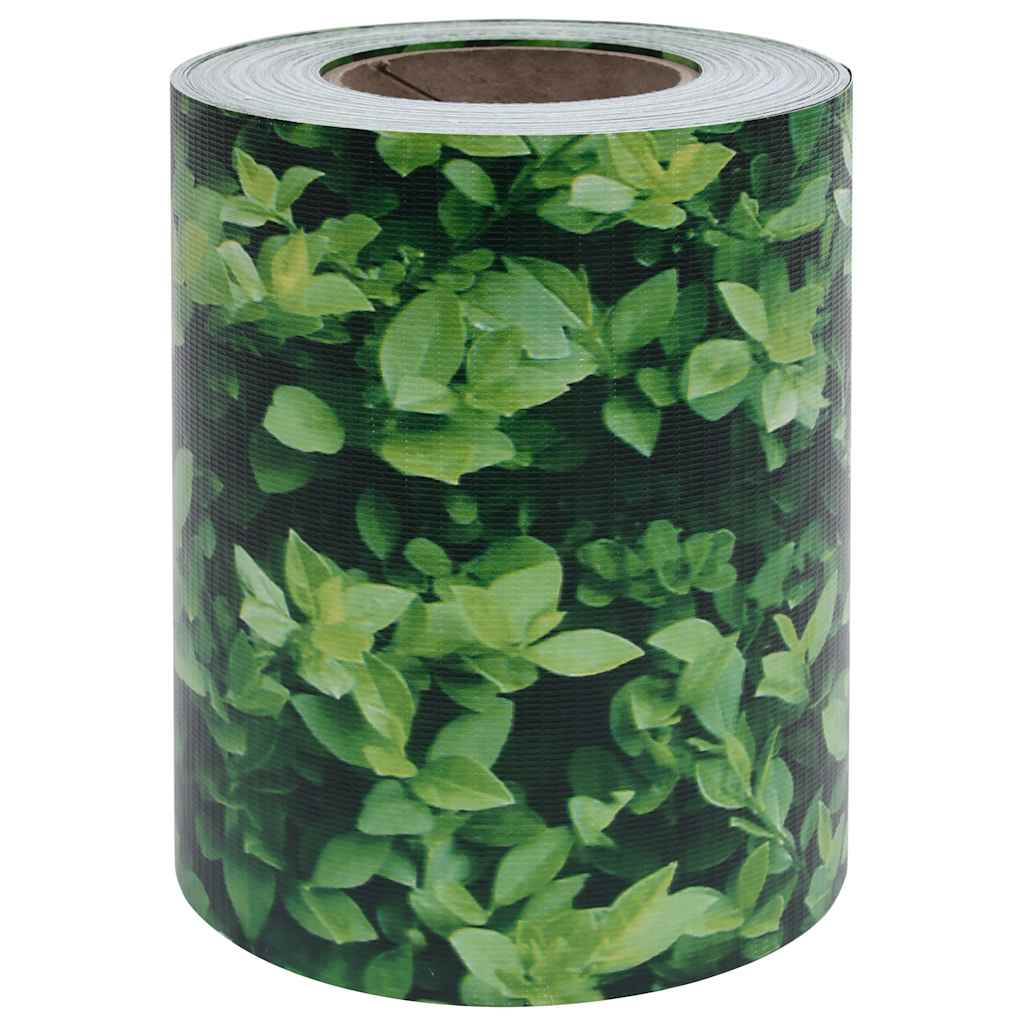 vidaXL Osłona na ogrodzenie ogrodowe, PVC, 70x0,19 m, zielona