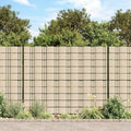 vidaXL Osłona na ogrodzenie ogrodowe, PVC, 70x0,19 m, kremowa