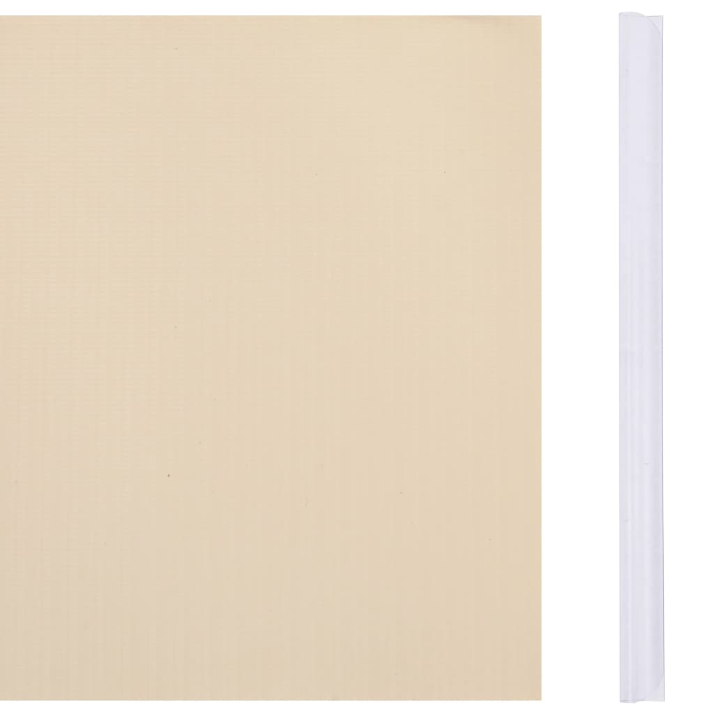 vidaXL Osłony na ogrodzenie, 4 szt., PVC, 35x0,19 m, kremowe