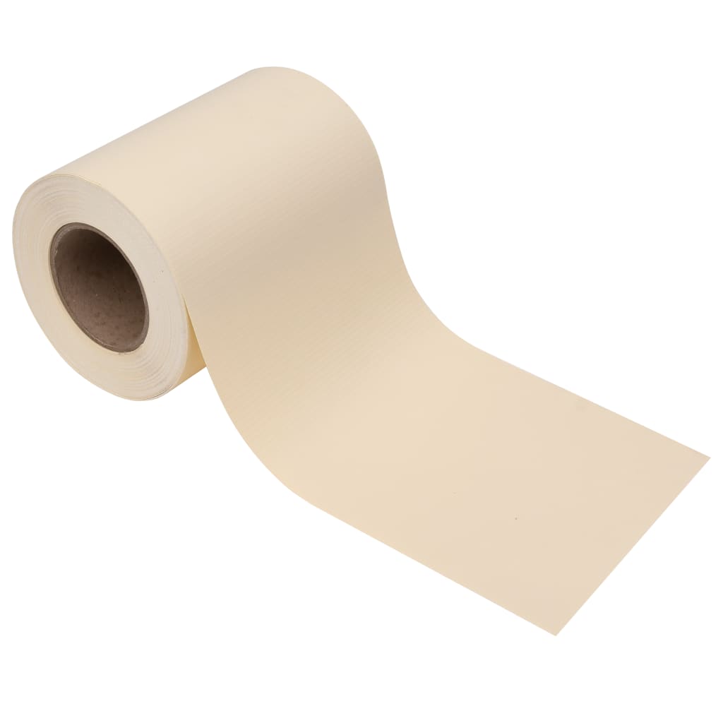 vidaXL Osłony na ogrodzenie, 4 szt., PVC, 35x0,19 m, kremowe