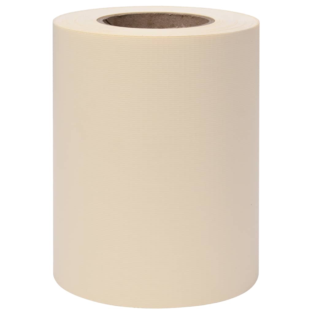 vidaXL Osłony na ogrodzenie, 4 szt., PVC, 35x0,19 m, kremowe