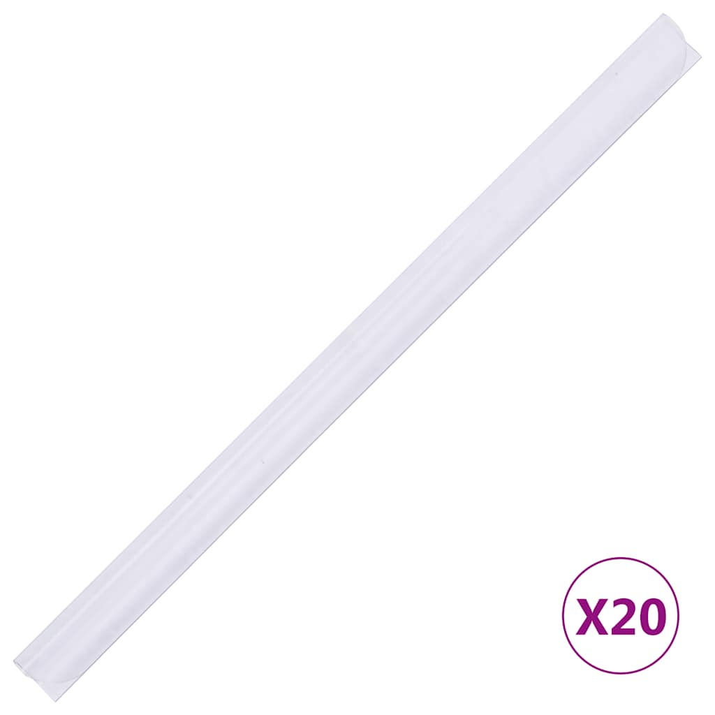 vidaXL Osłona na ogrodzenie ogrodowe, PVC, 35x0,19 m, biała