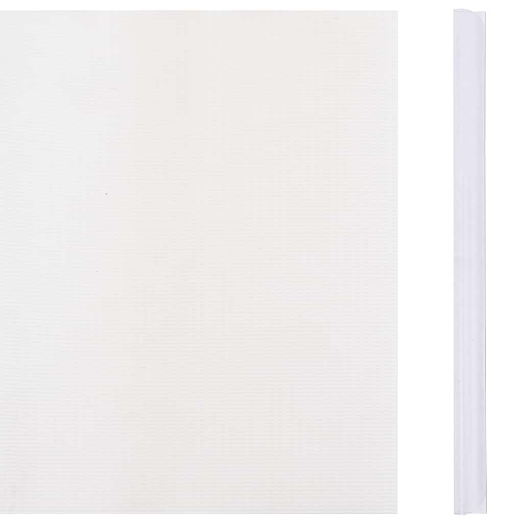 vidaXL Osłona na ogrodzenie ogrodowe, PVC, 70x0,19 m, biała