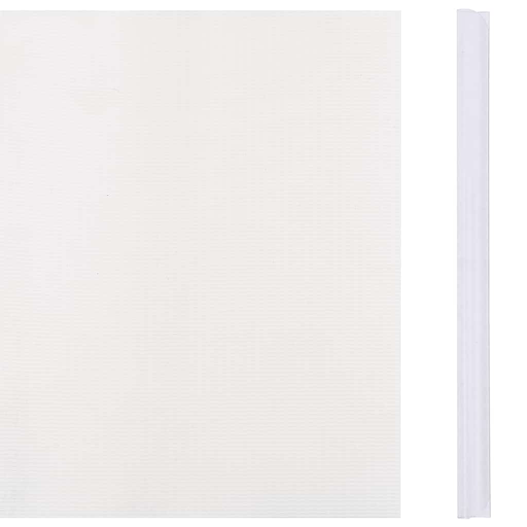vidaXL Osłony na ogrodzenie, 4 szt., PVC, 35x0,19 m, białe