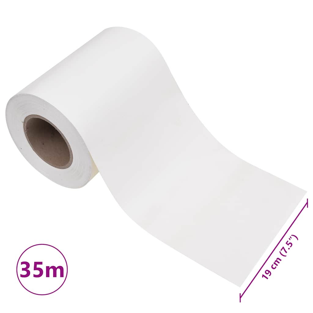 vidaXL Osłony na ogrodzenie, 4 szt., PVC, 35x0,19 m, białe