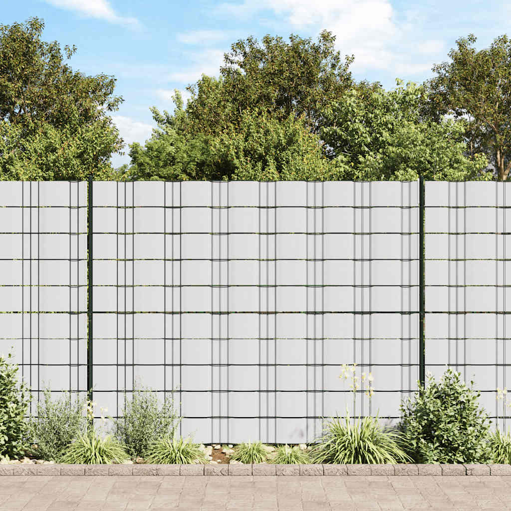 vidaXL Osłony na ogrodzenie, 4 szt., PVC, 35x0,19 m, białe