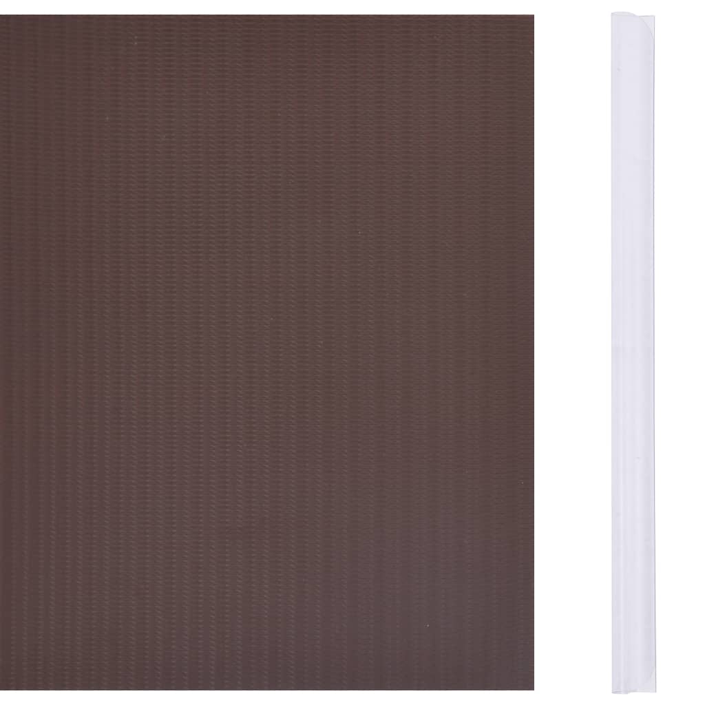 vidaXL Osłona na ogrodzenie ogrodowe, PVC, 35x0,19 m, brązowa
