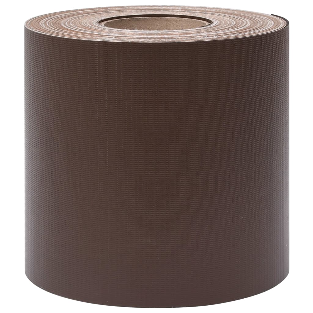 vidaXL Osłona na ogrodzenie ogrodowe, PVC, 35x0,19 m, brązowa
