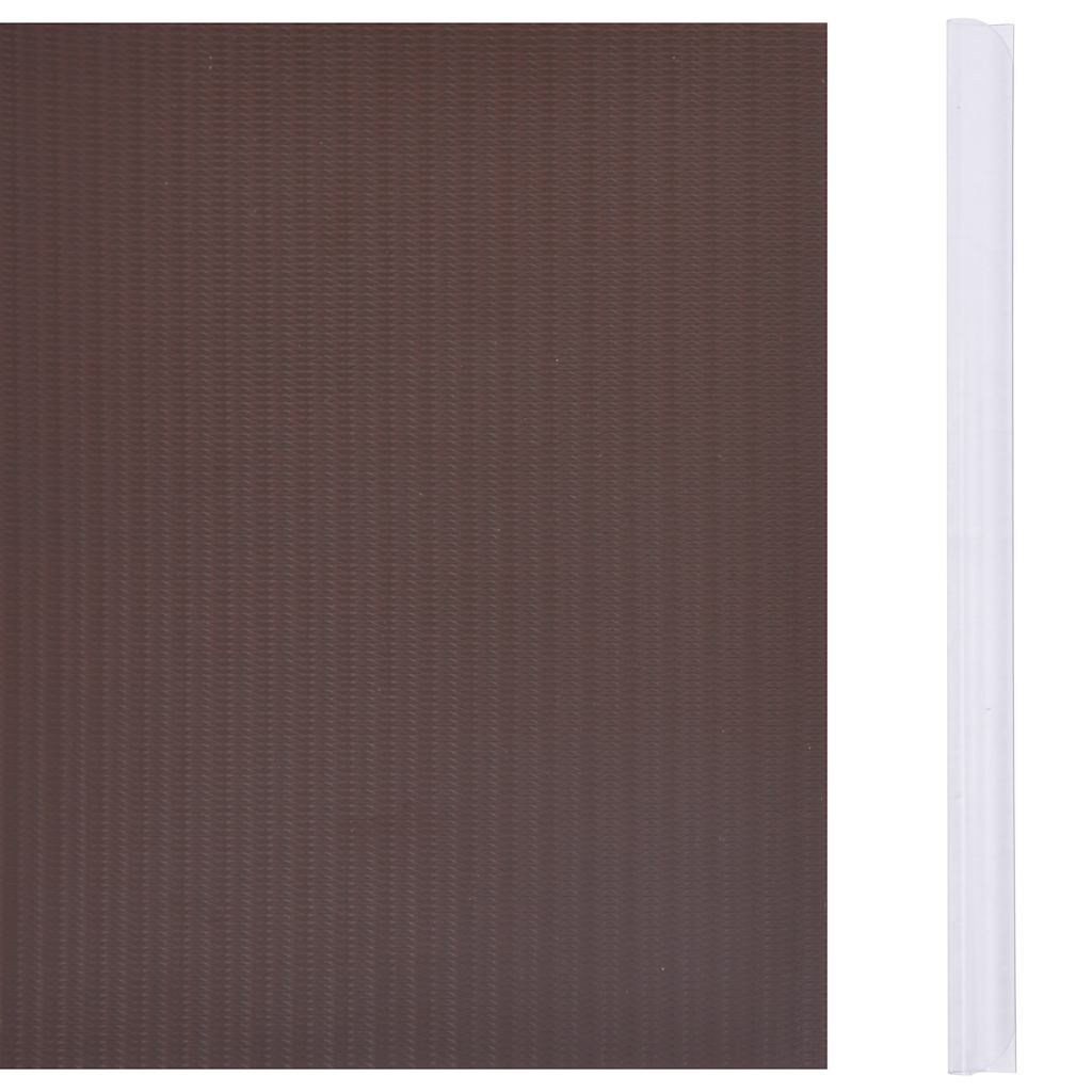 vidaXL Osłona na ogrodzenie ogrodowe, PVC, 70x0,19 m, brązowa