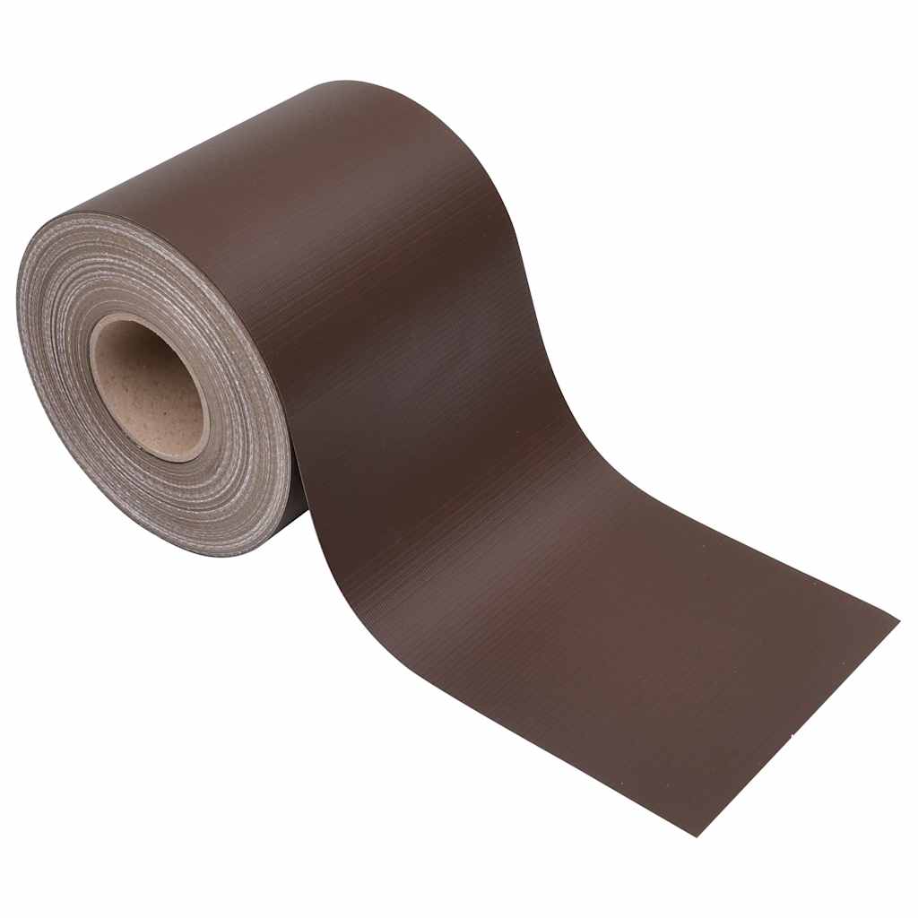 vidaXL Osłona na ogrodzenie ogrodowe, PVC, 70x0,19 m, brązowa