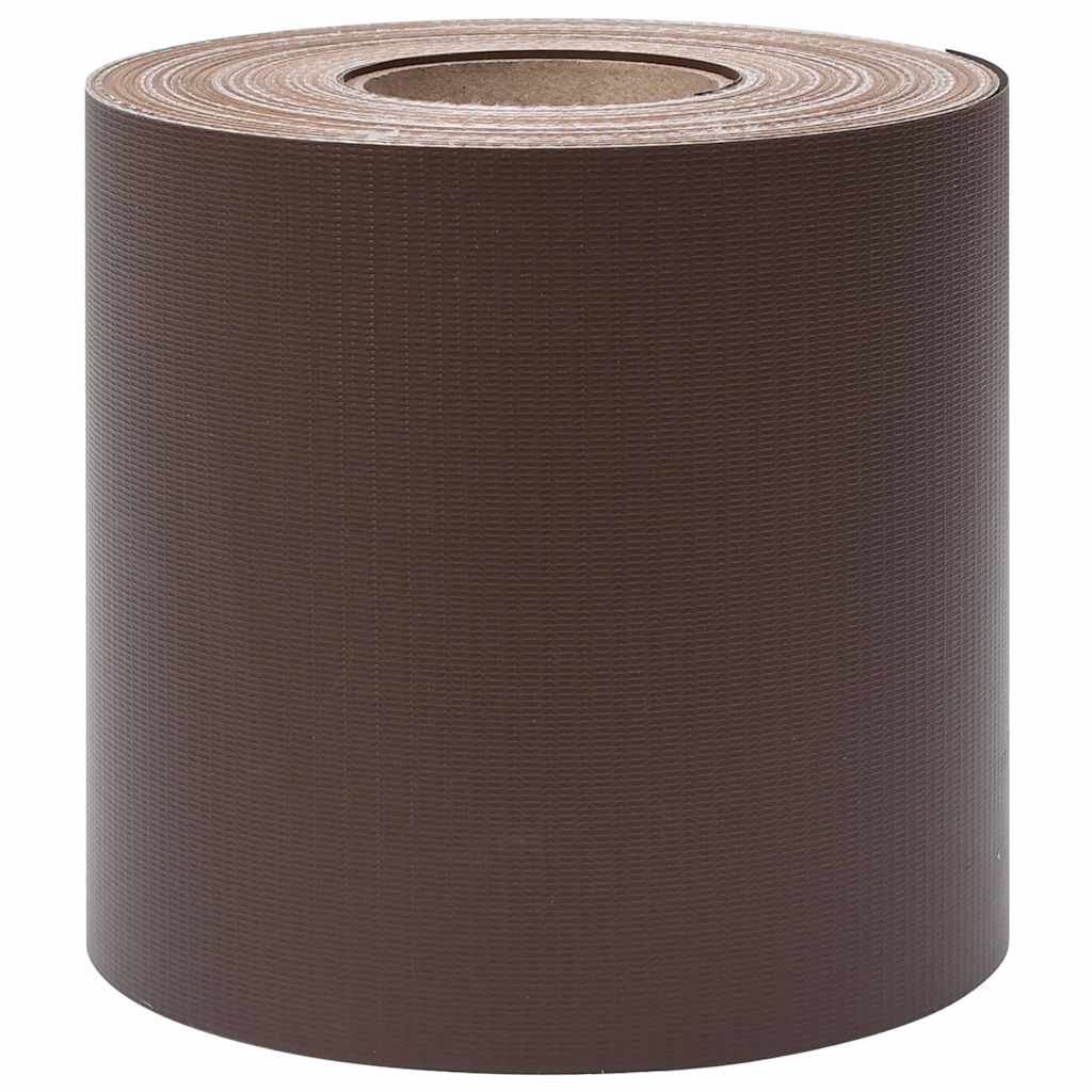 vidaXL Osłona na ogrodzenie ogrodowe, PVC, 70x0,19 m, brązowa