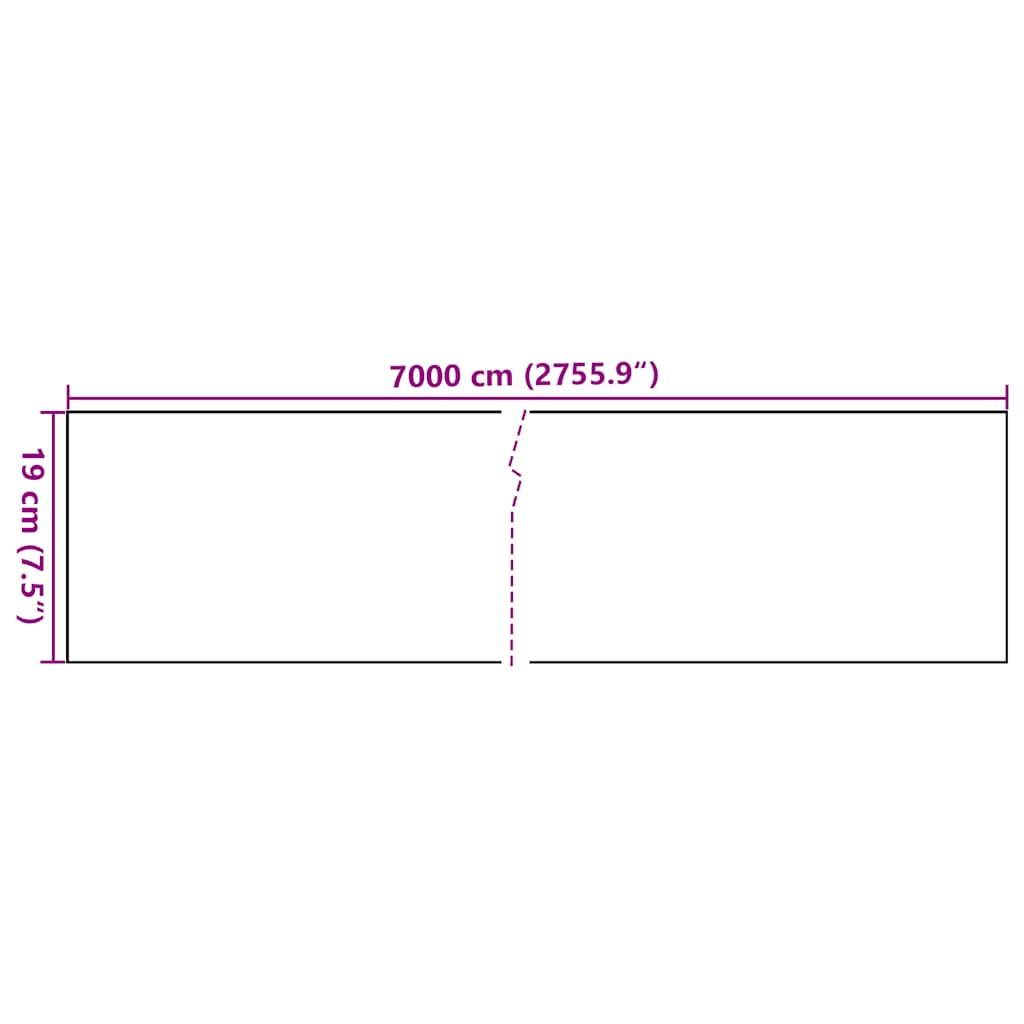 vidaXL Osłona na ogrodzenie ogrodowe, PVC, 70x0,19 m, brązowa