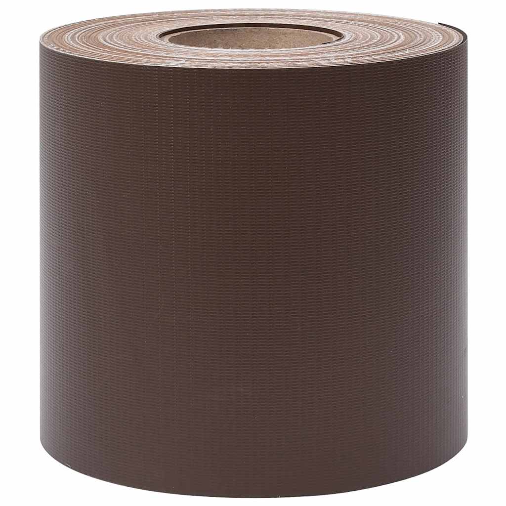 vidaXL Osłony na ogrodzenie, 4 szt., PVC, 35x0,19 m, brązowe