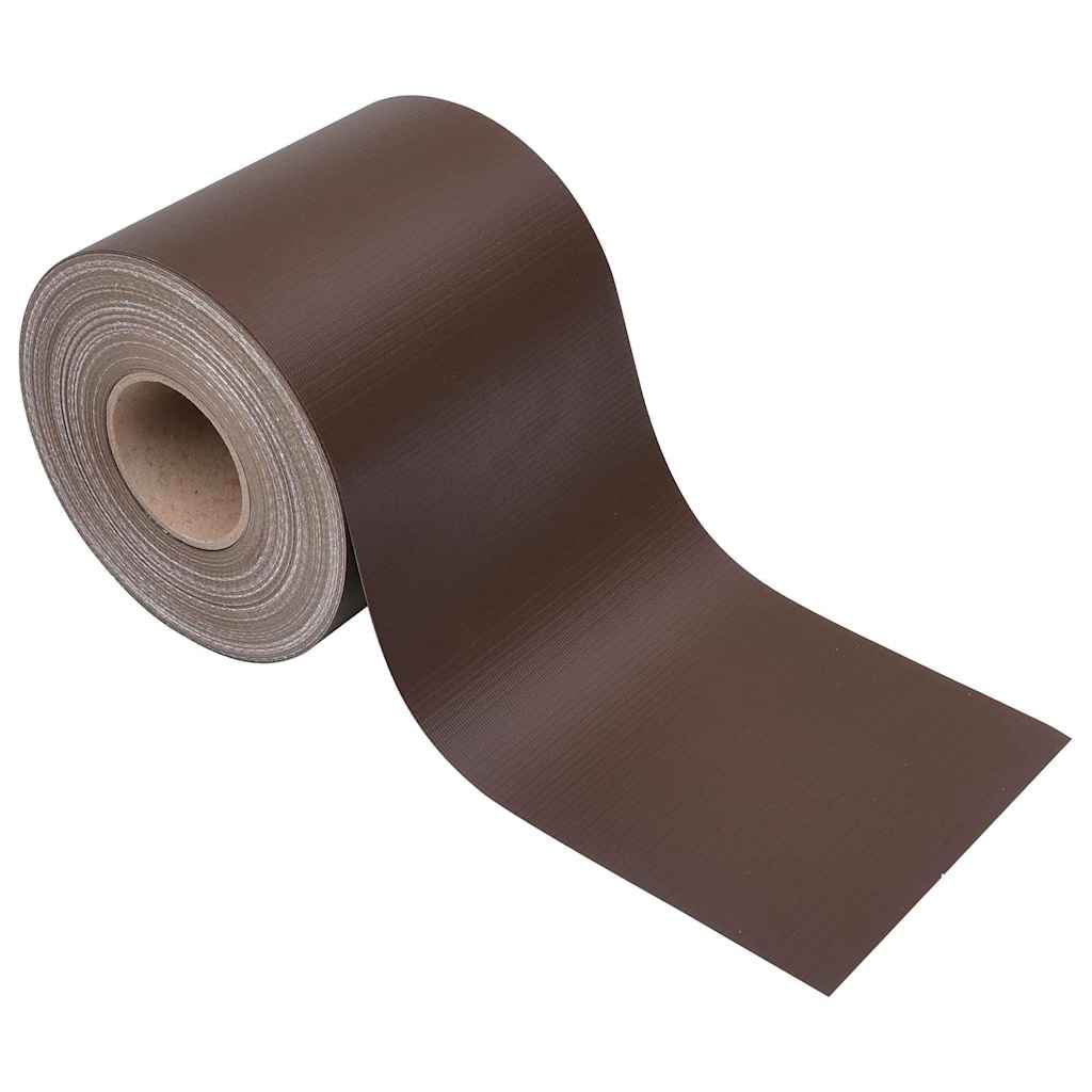 vidaXL Osłony na ogrodzenie, 4 szt., PVC, 35x0,19 m, brązowe