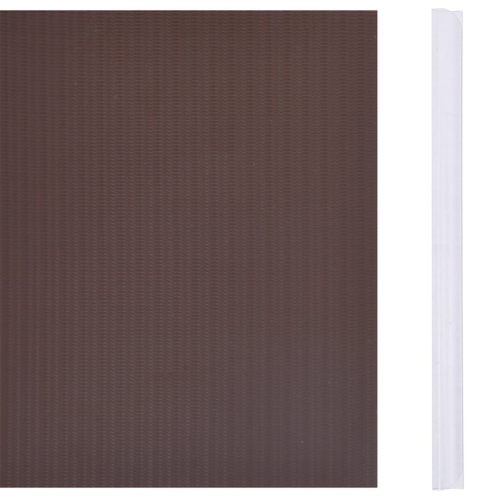 vidaXL Osłony na ogrodzenie, 4 szt., PVC, 35x0,19 m, brązowe