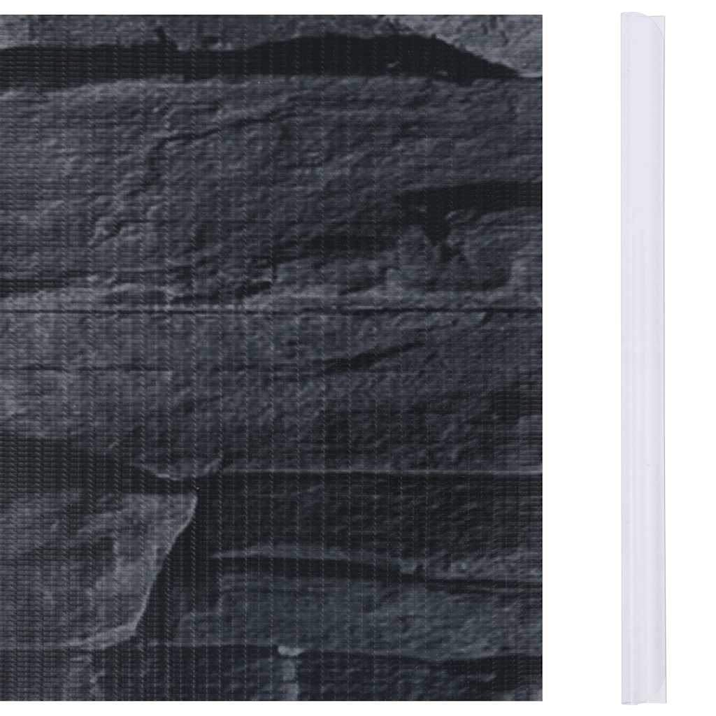 vidaXL Osłona na ogrodzenie ogrodowe, PVC, 35x0,19 m, wygląd kamienia