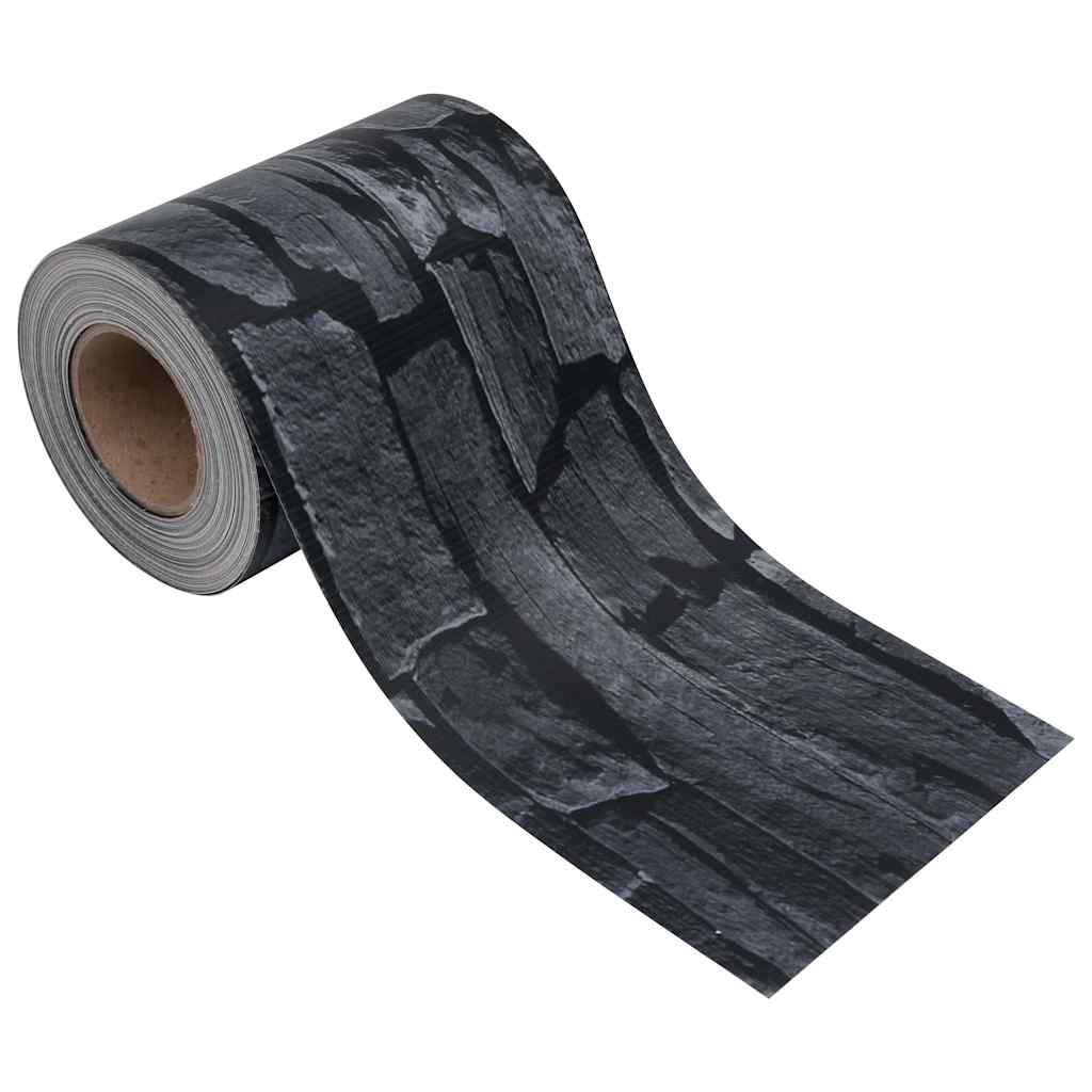 vidaXL Osłona na ogrodzenie ogrodowe, PVC, 35x0,19 m, wygląd kamienia