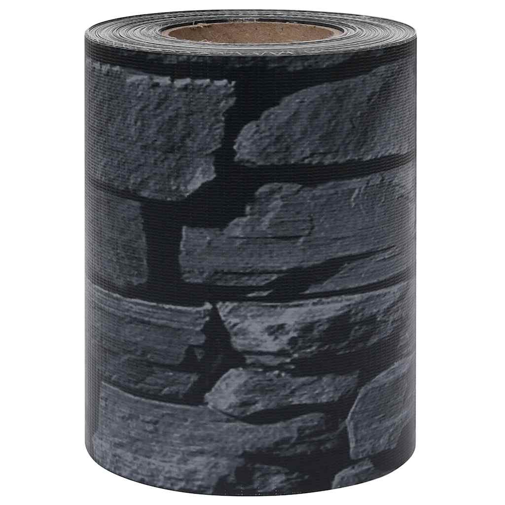 vidaXL Osłona na ogrodzenie ogrodowe, PVC, 70x0,19 m, szara