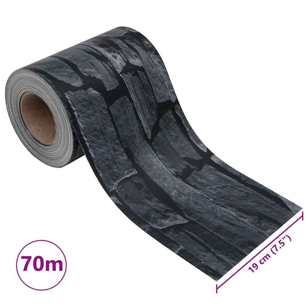 vidaXL Osłona na ogrodzenie ogrodowe, PVC, 70x0,19 m, szara