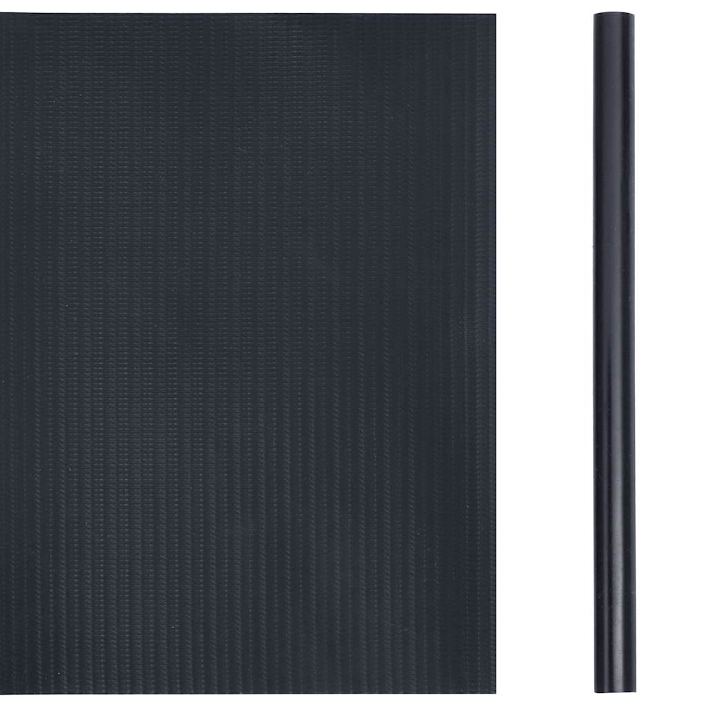 vidaXL Osłona na ogrodzenie ogrodowe, PVC, 35x0,19 m, ciemnoszara, mat