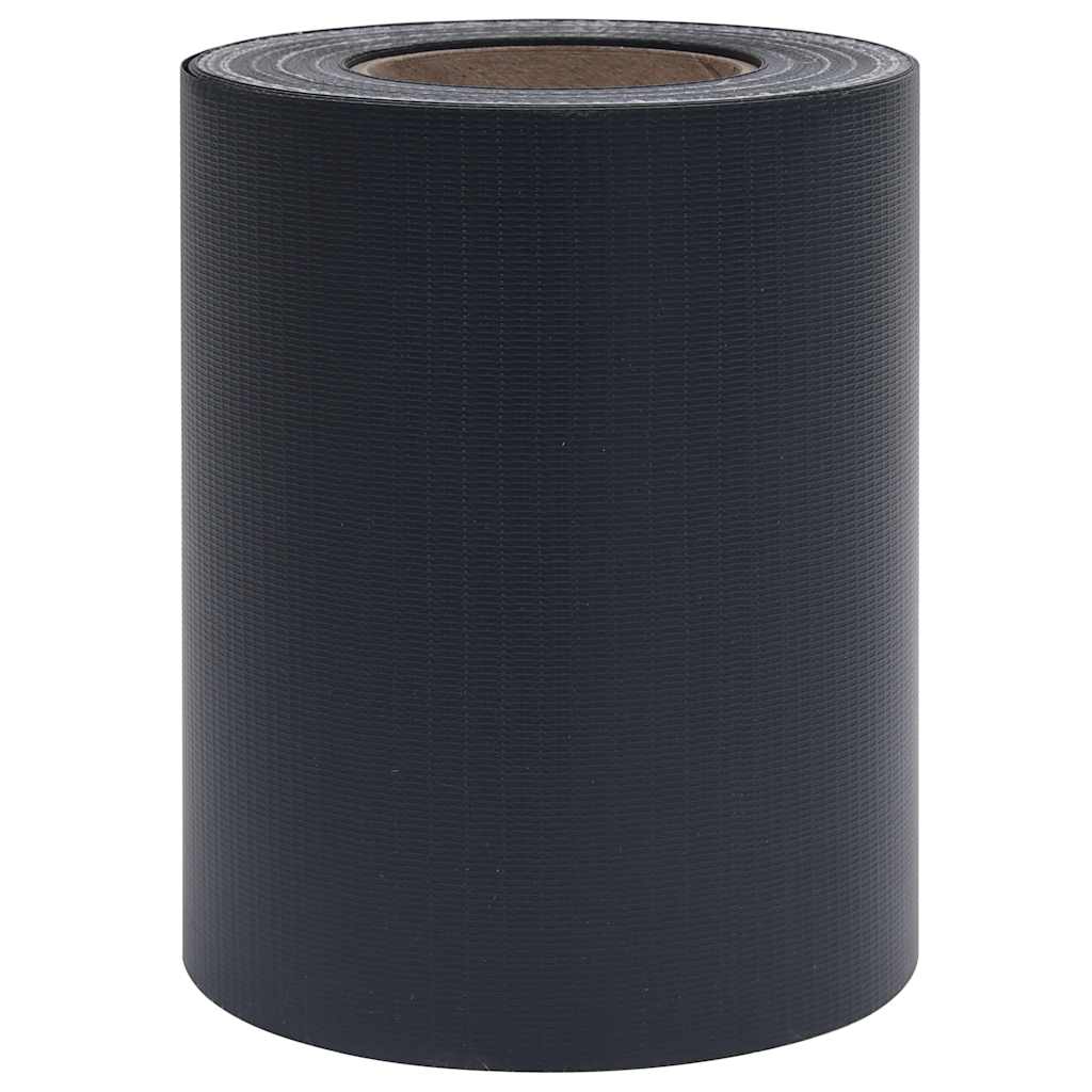 vidaXL Osłona na ogrodzenie ogrodowe, PVC, 35x0,19 m, ciemnoszara, mat