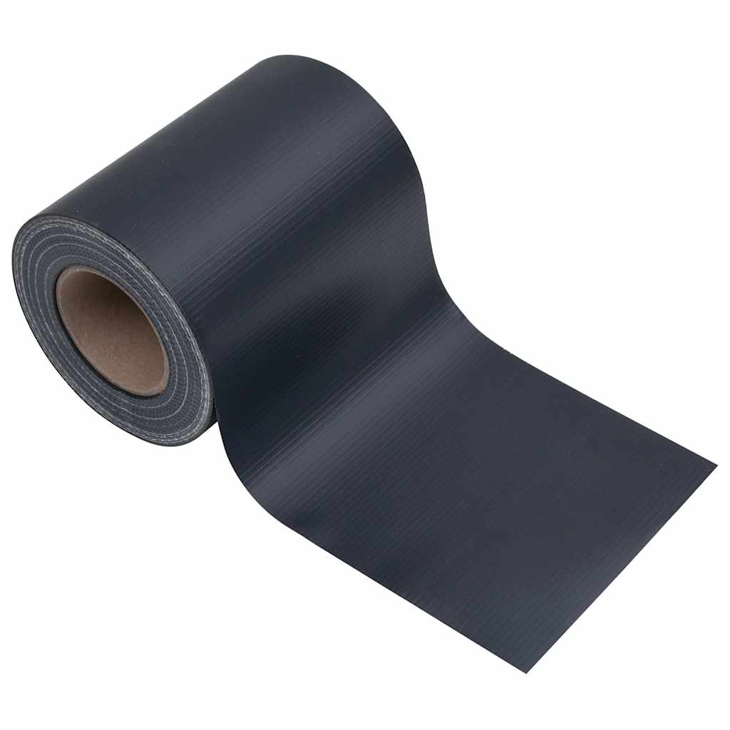 vidaXL Osłona na ogrodzenie ogrodowe, PVC, 35x0,19 m, ciemnoszara, mat