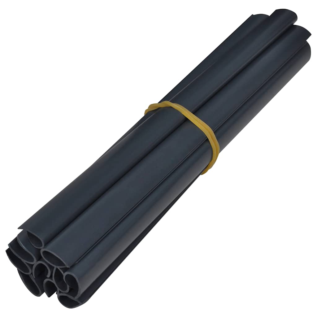 vidaXL Osłona na ogrodzenie ogrodowe, PVC, 35x0,19 m, ciemnoszara, mat
