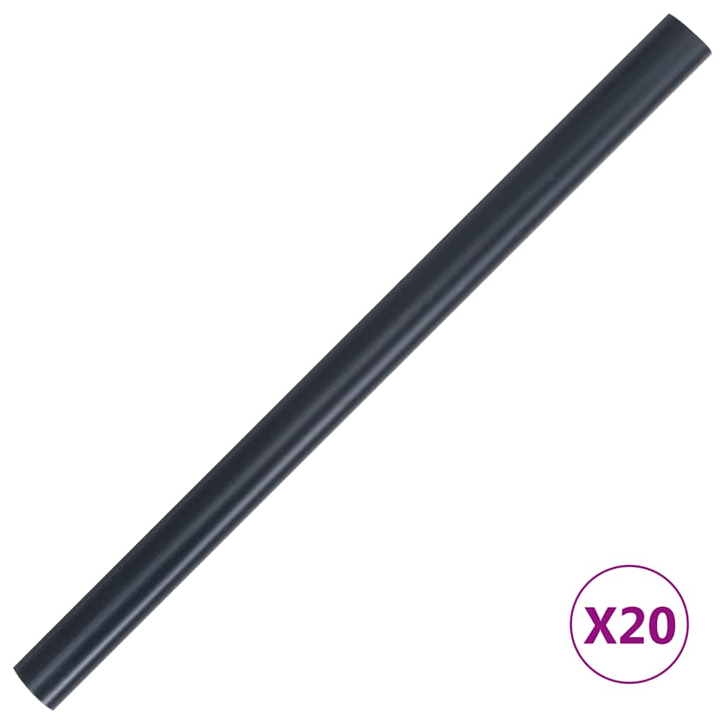 vidaXL Osłona na ogrodzenie ogrodowe, PVC, 35x0,19 m, ciemnoszara, mat