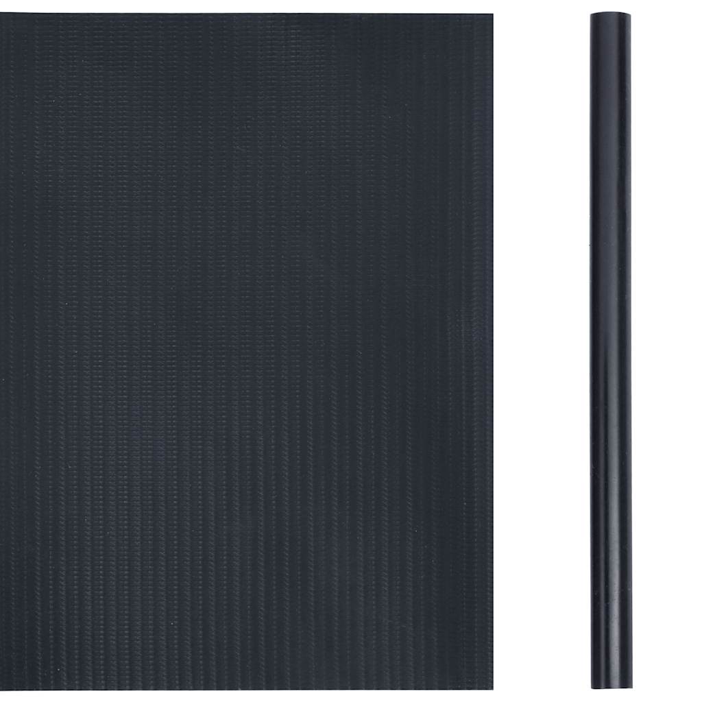 vidaXL Osłony na ogrodzenie, 4 szt., PVC, 35x0,19 m, ciemnoszare, mat