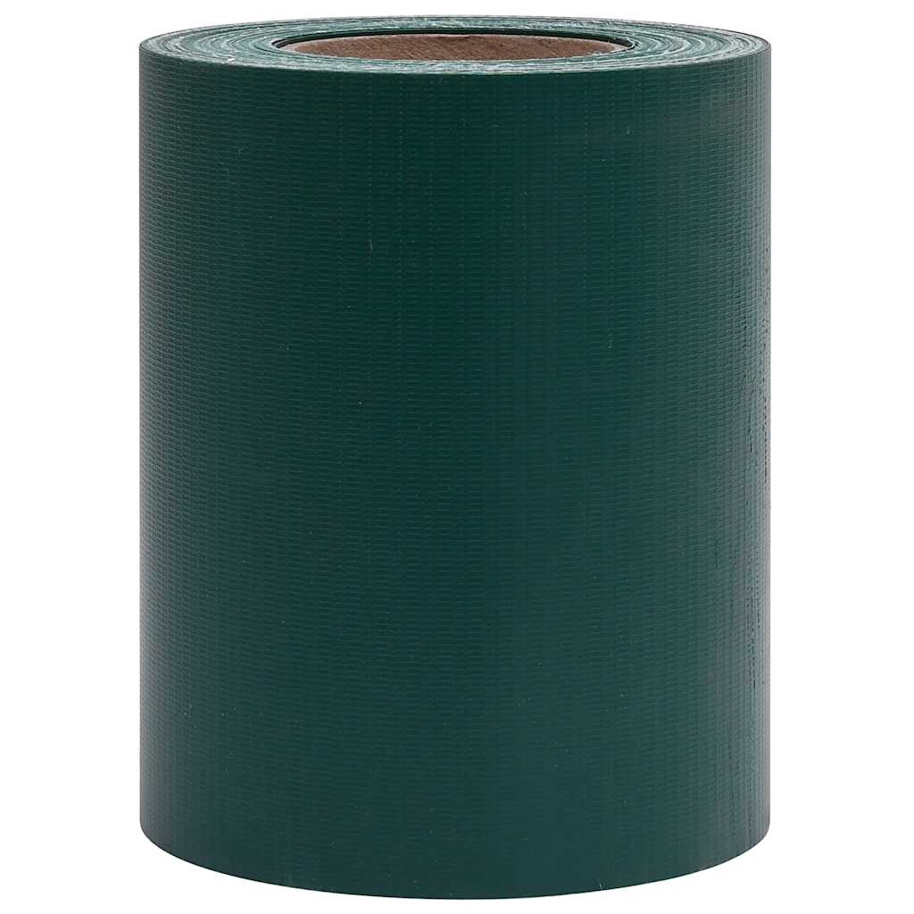 vidaXL Osłony na ogrodzenie, 4 szt., PVC, 35x0,19 m, zielone, mat