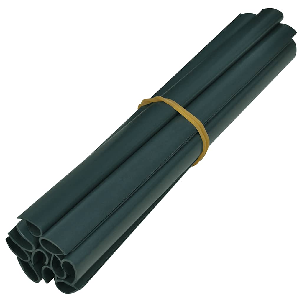 vidaXL Osłony na ogrodzenie, 4 szt., PVC, 35x0,19 m, zielone, mat