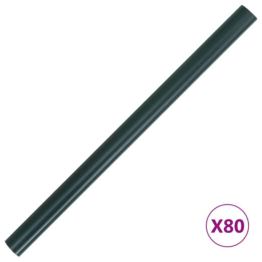 vidaXL Osłony na ogrodzenie, 4 szt., PVC, 35x0,19 m, zielone, mat